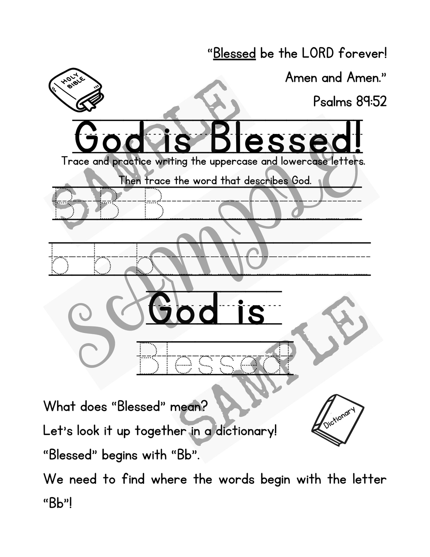 Attributes of God Through the Alphabet- "Bb"