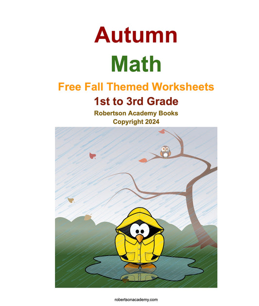 Autumn Math for 1st - 3rd Grades: Digital Product