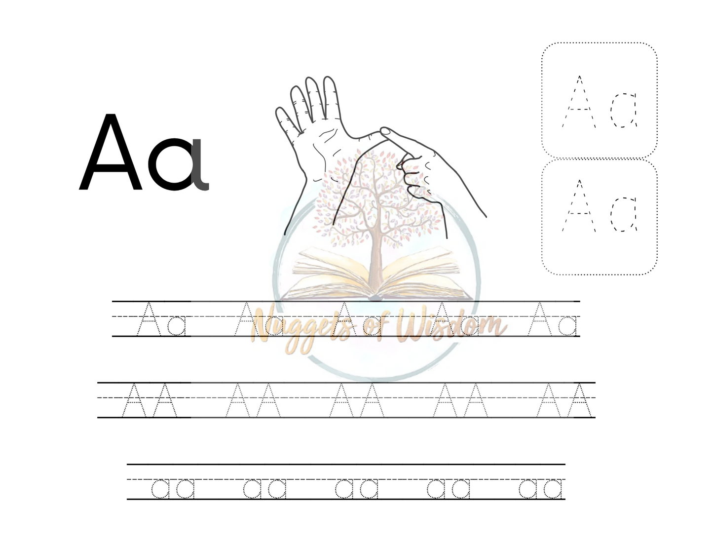 BSL ABC Alphabet Tracing Book Digital Version