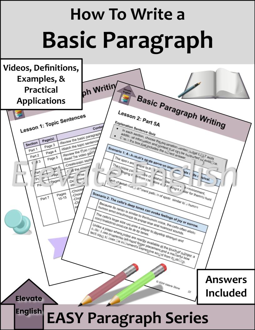 How to Write a Basic Paragraph