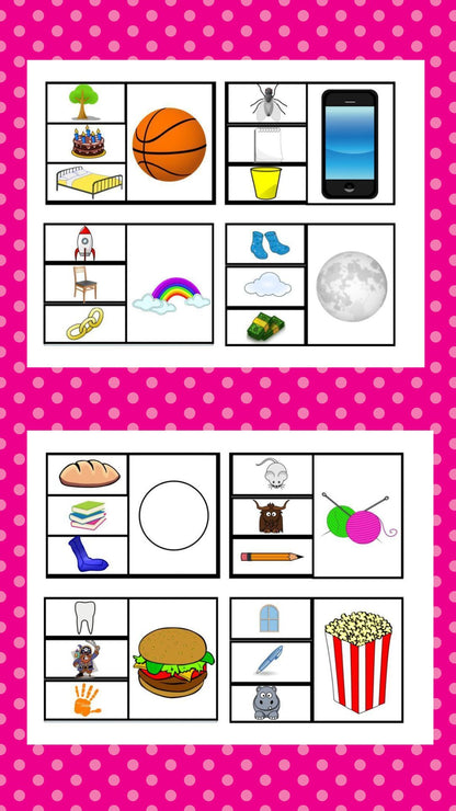 Beginning Sound Match Clip Card Set