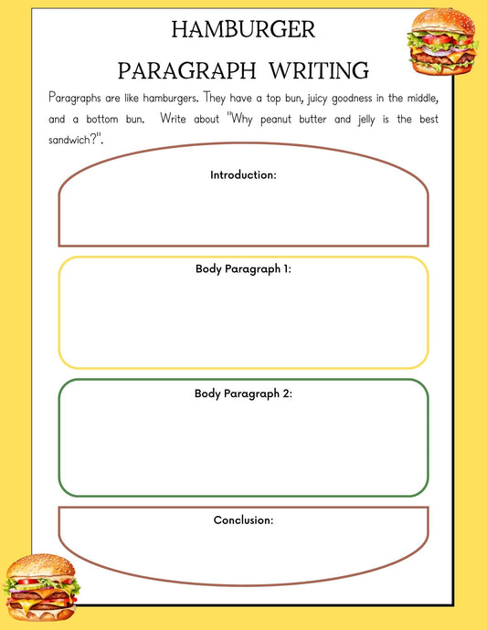 Burger Paragraph Template