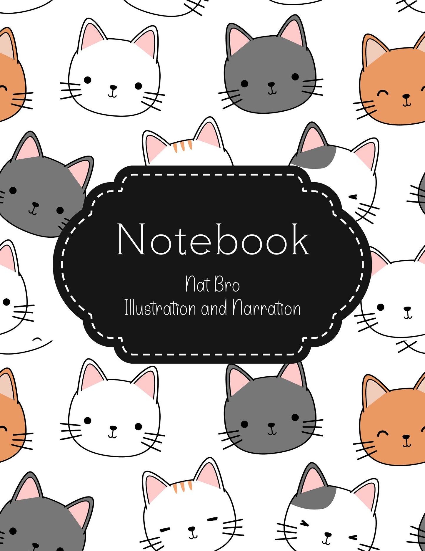 Cute Cat Illustration and Narration Notebook: Charlotte Mason Style Notebook