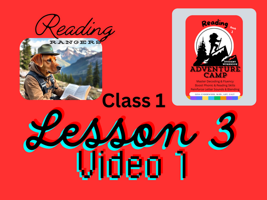 Reading Rangers: Adventures in English: Lesson 3:  Getting the Hang of it now: Letter s, l, a, voiced s, d, f, Base word, Suffix: Self-Paced Course