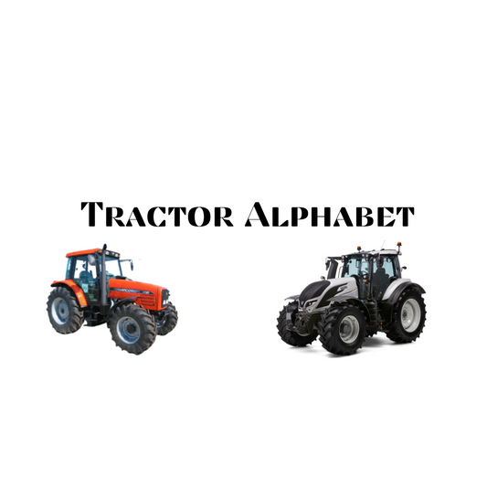 Tractor Alphabet Flashcards