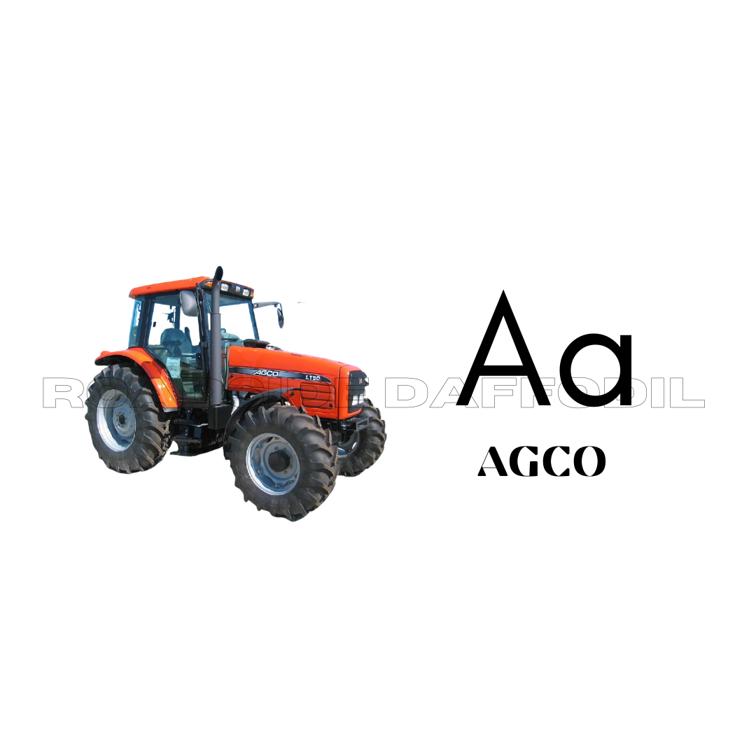 Tractor Alphabet Flashcards