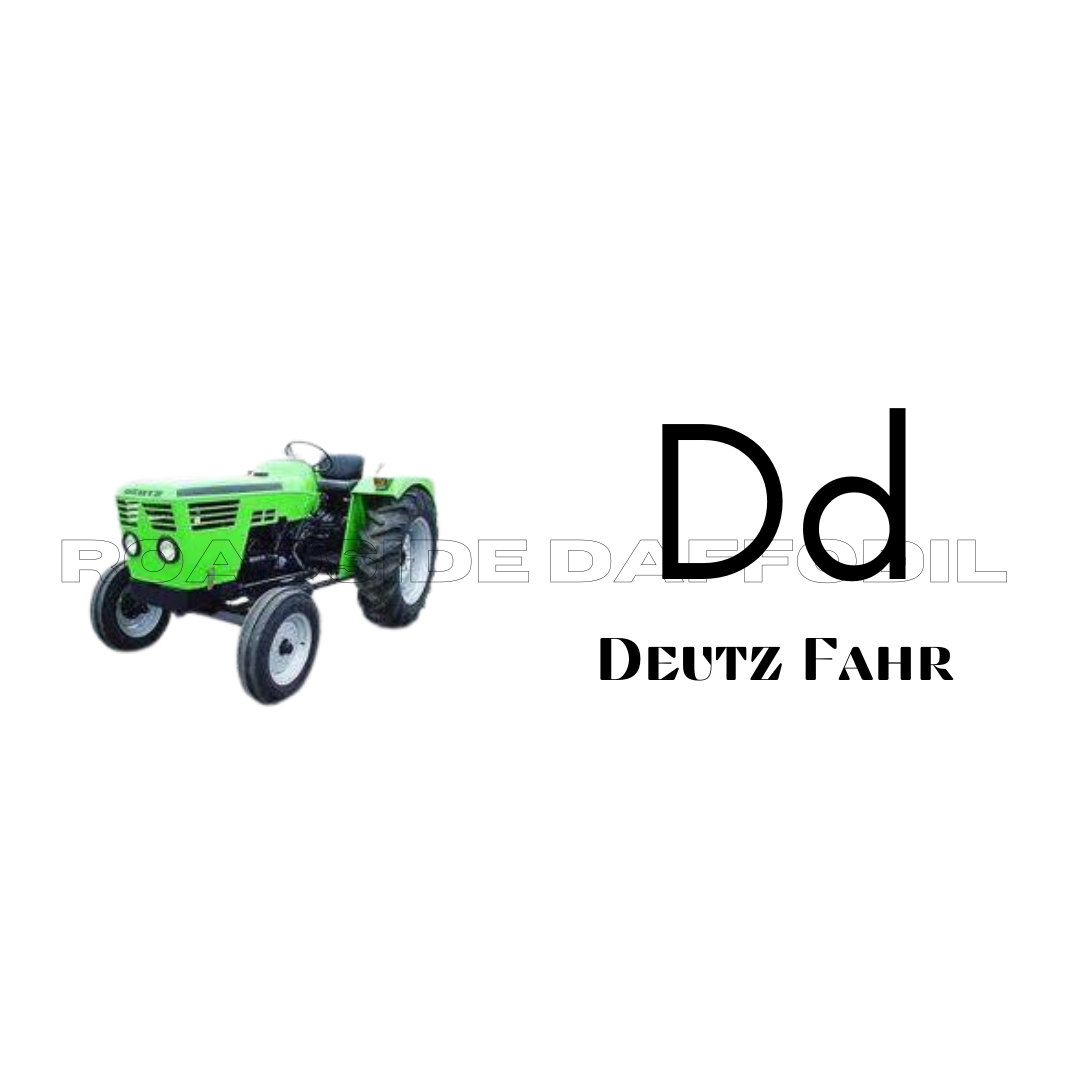 Tractor Alphabet Flashcards