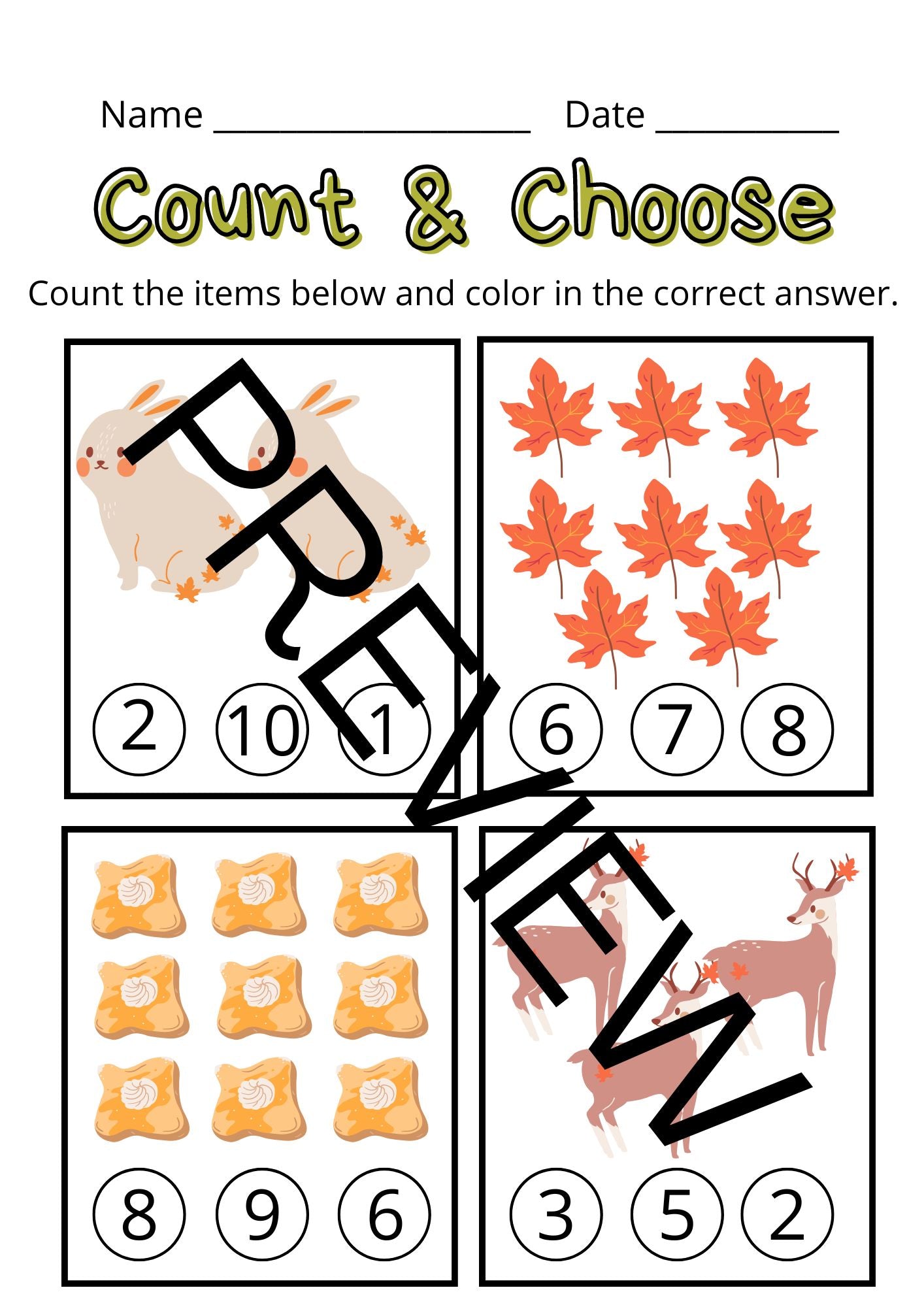 Count & Choose - Fall Edition