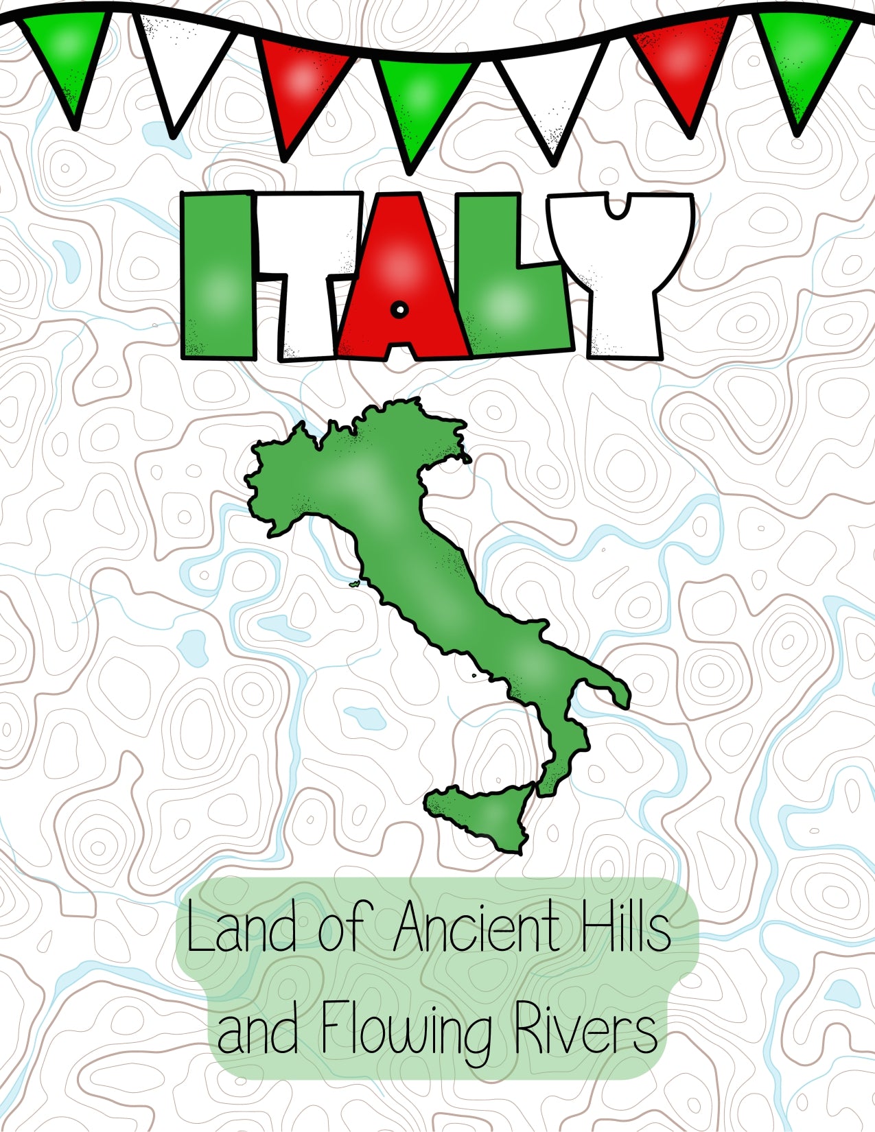 Italy: A Physical Geography Research Study for Kids for Grades 2-6