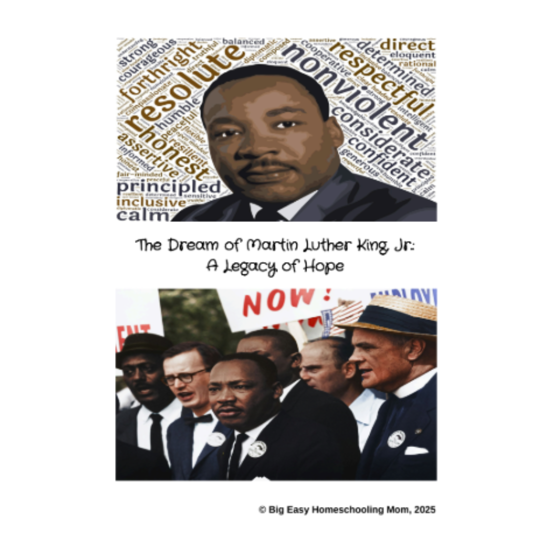 The Dream of Martin Luther King:  A Legacy of Hope Jr. Reading Passage, Q & A, and Note-Taking Sheets