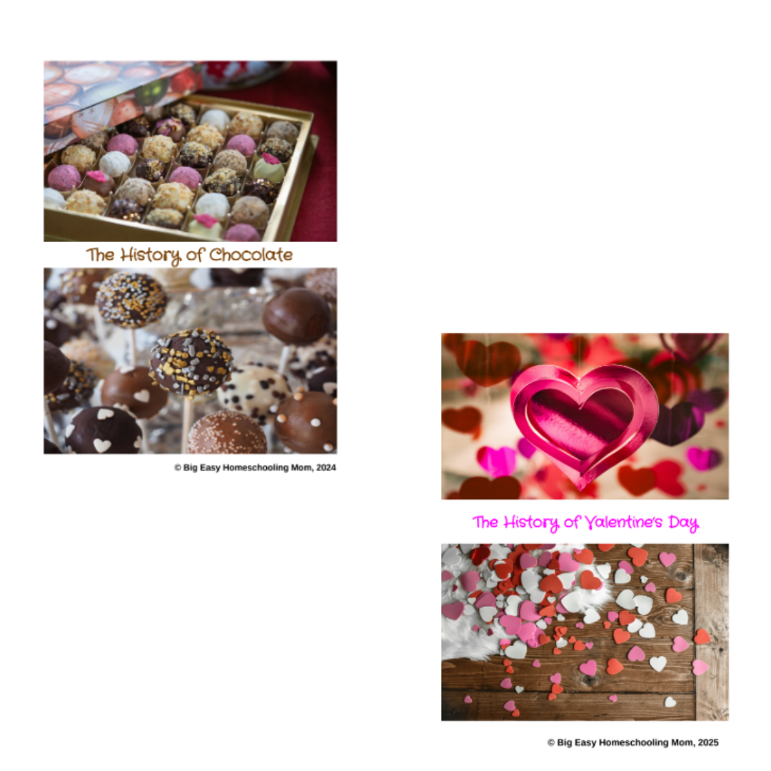 The History of Valentine's Day and Chocolate Reading Passage Bundle