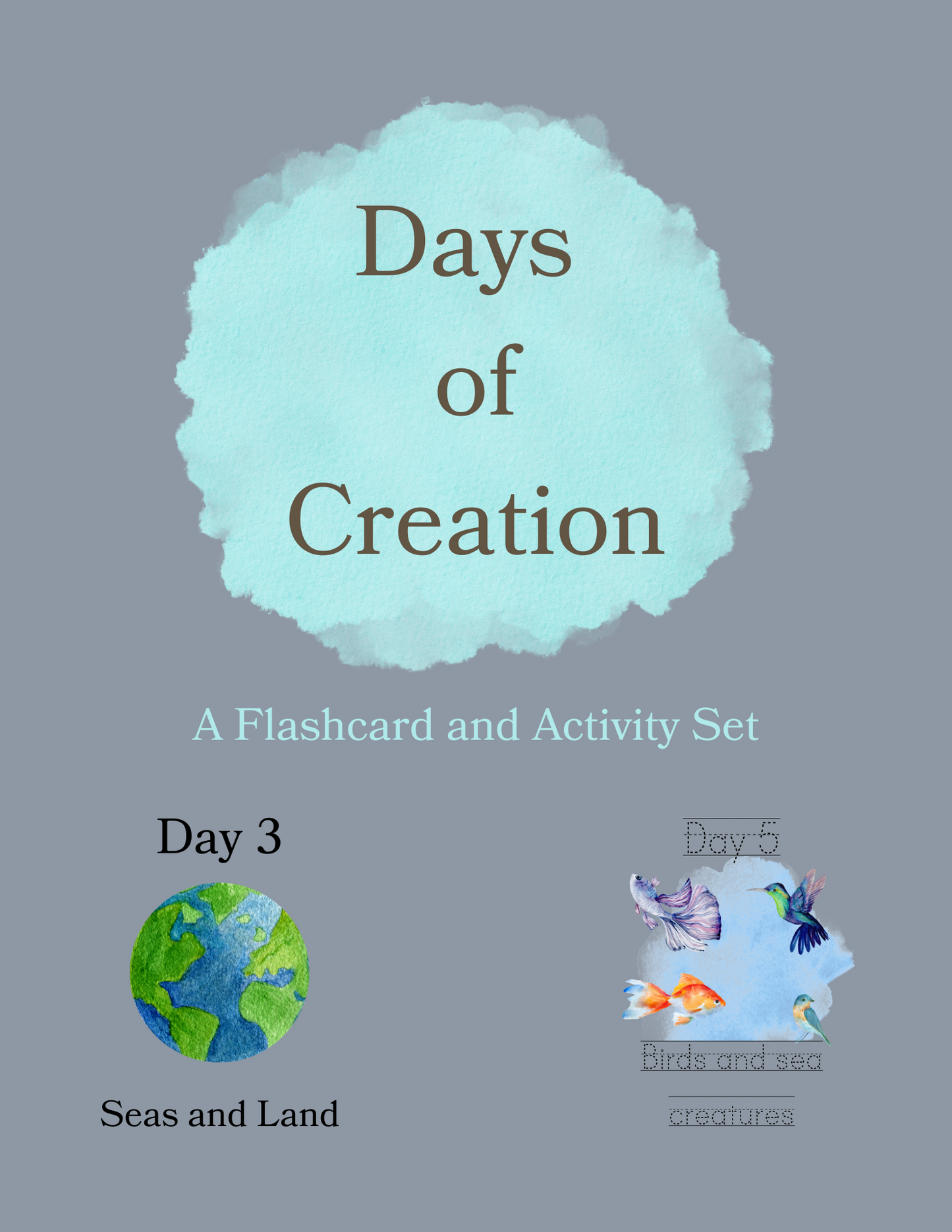 Days of Creation Flashcard and Tracing Pack