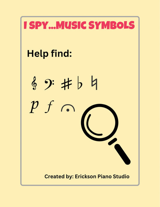 I Spy…Music Symbols