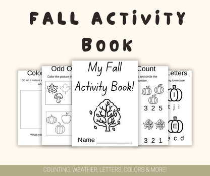Fall Activity Book