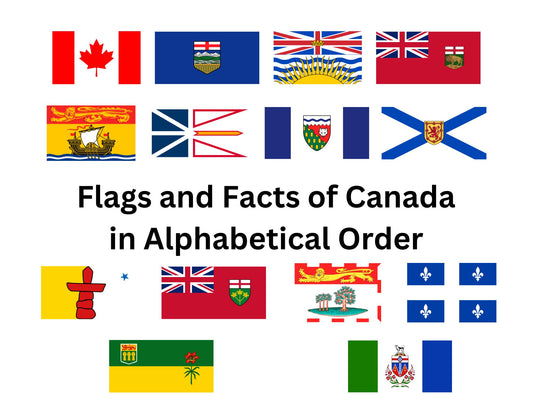 Flags and Facts of Canada in Alphabetical Order