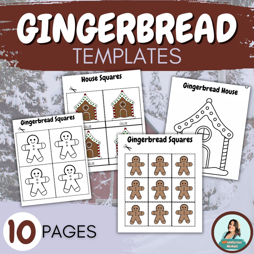 Gingerbread Man Templates - Gingerbread House Printables for Crafts