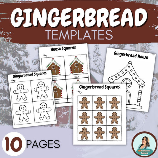 Gingerbread Man Templates - Gingerbread House Printables for Crafts