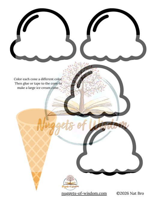 Ice Cream Cone Colors- Learning Colors One Scoop At A Time!