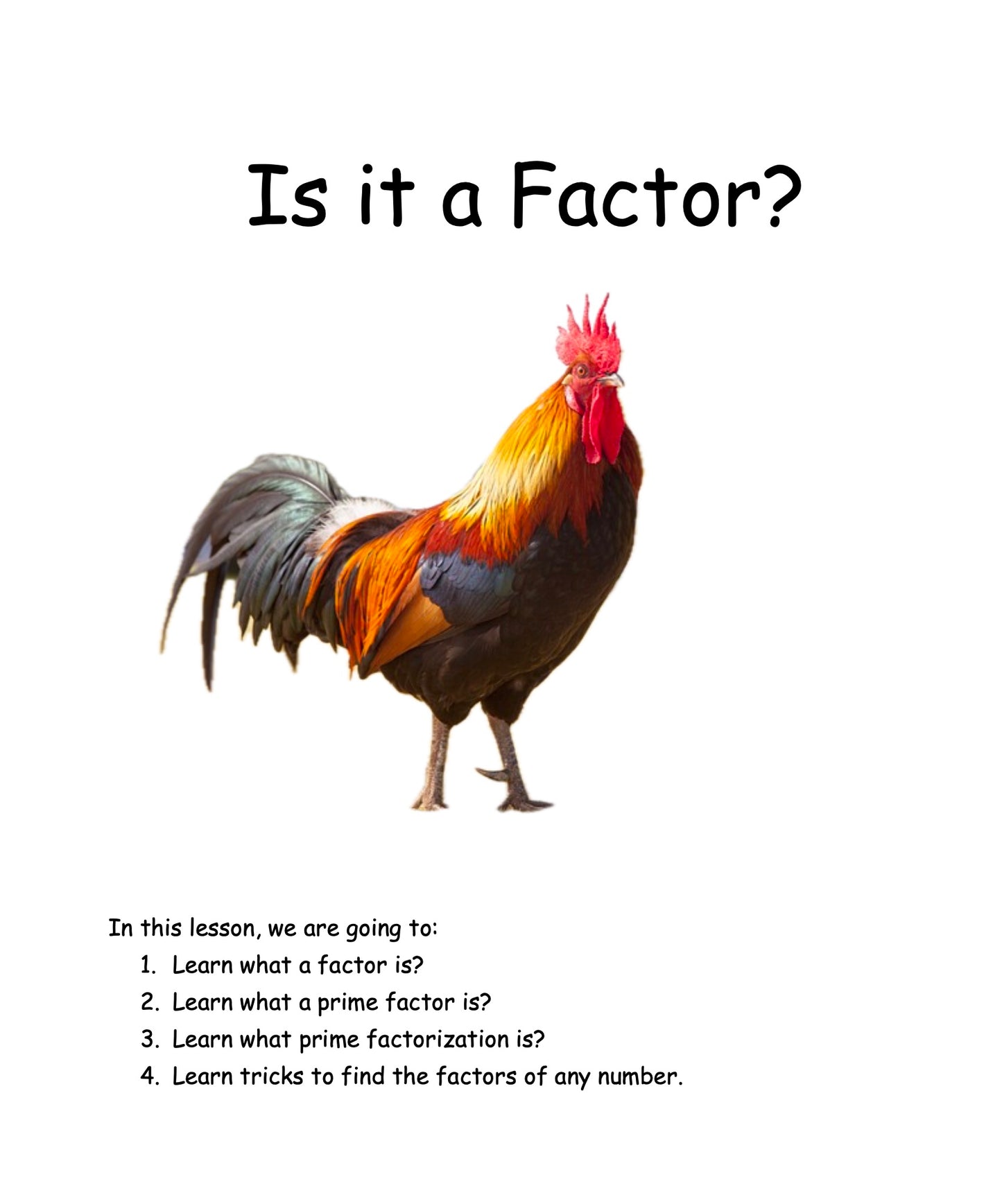 Is It A Factor?