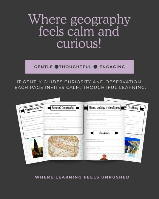 Footsteps Across the Map Series: Italy- A Charlotte Mason–Inspired Geography Study (Grades 2–6)