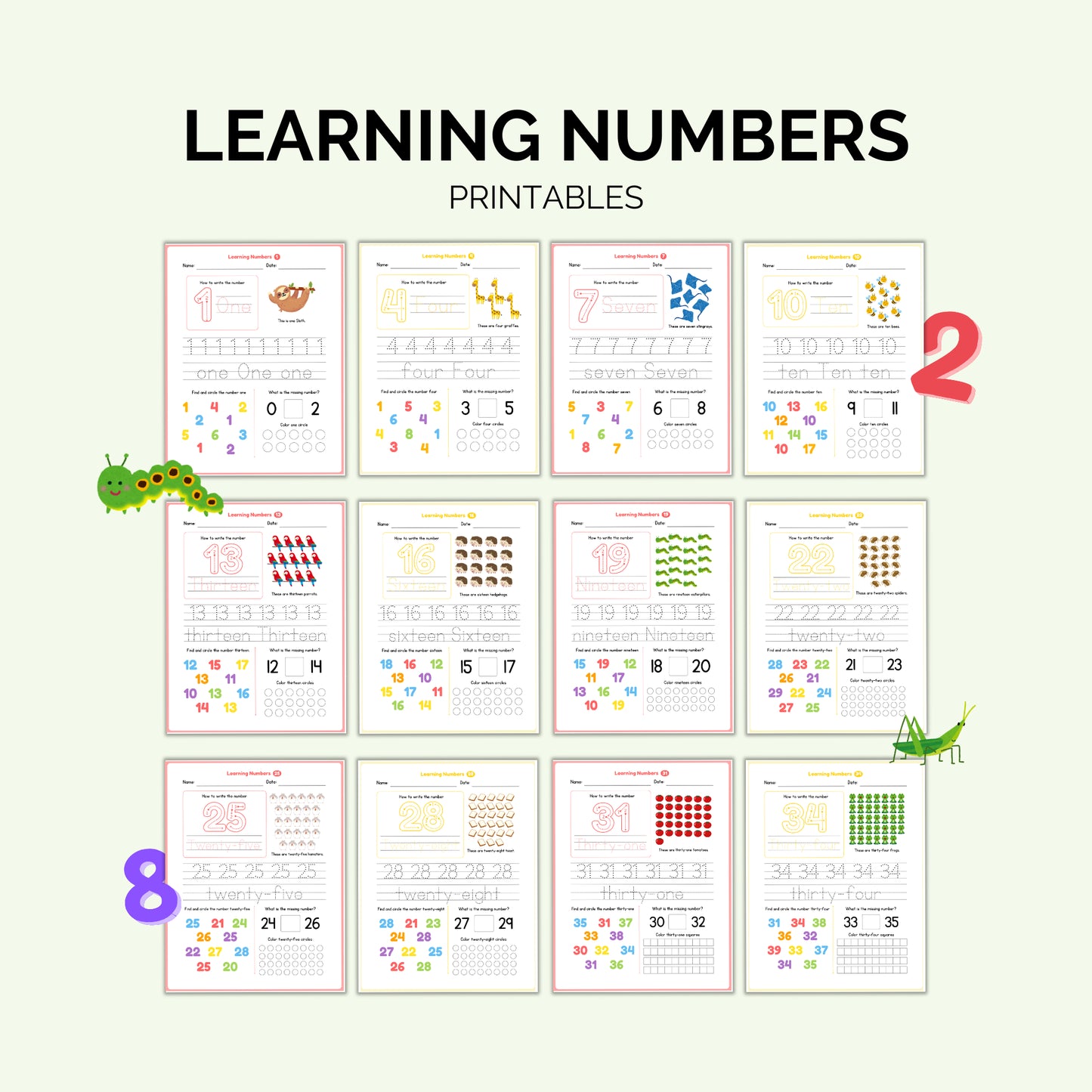 Learning Numbers from 1-100!