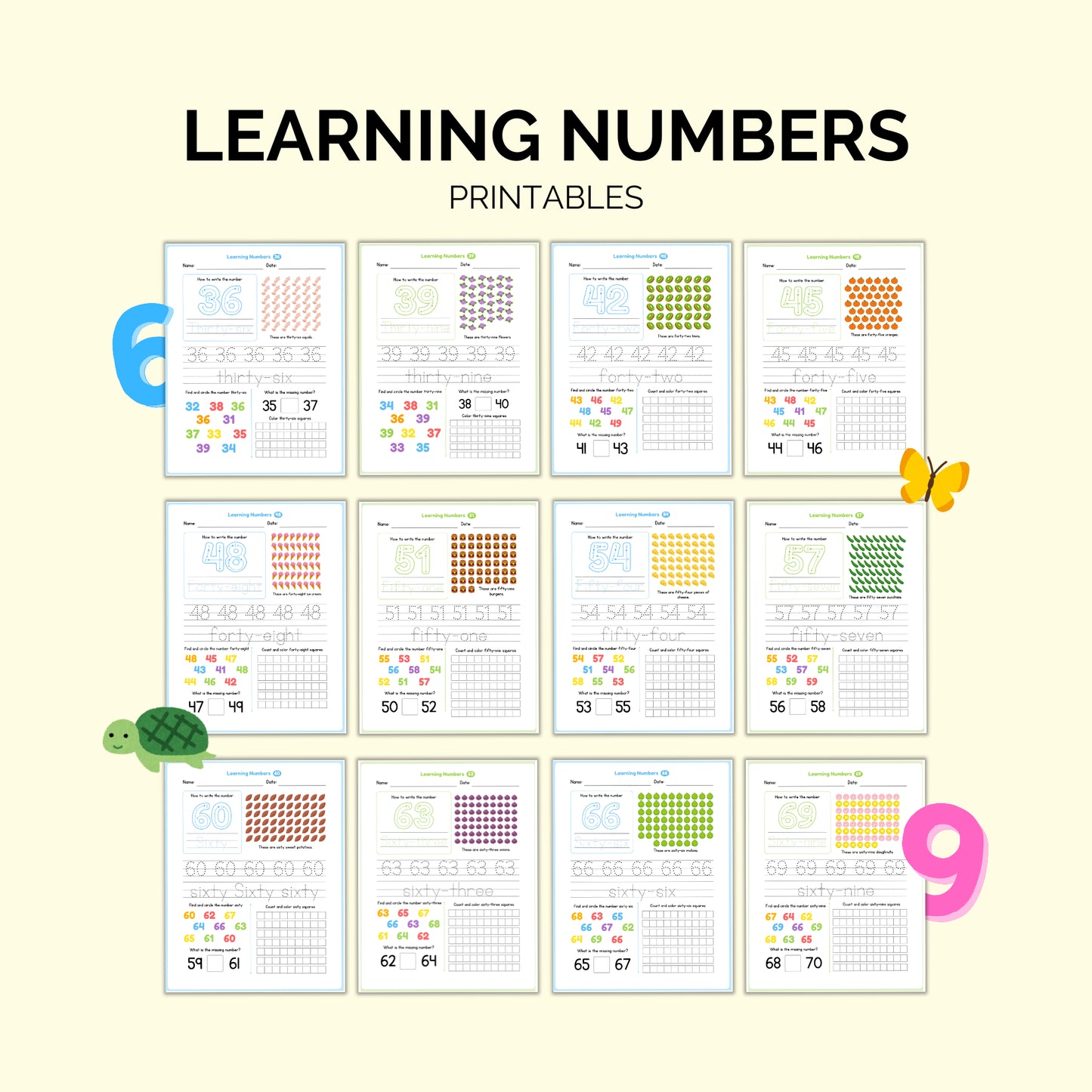 Learning Numbers from 1-100!