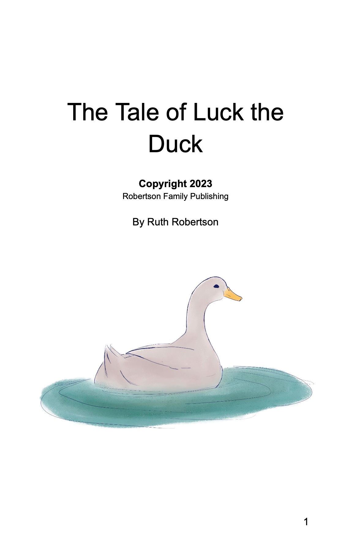 The Tale of Luck the Duck Easy Reader Collection 3