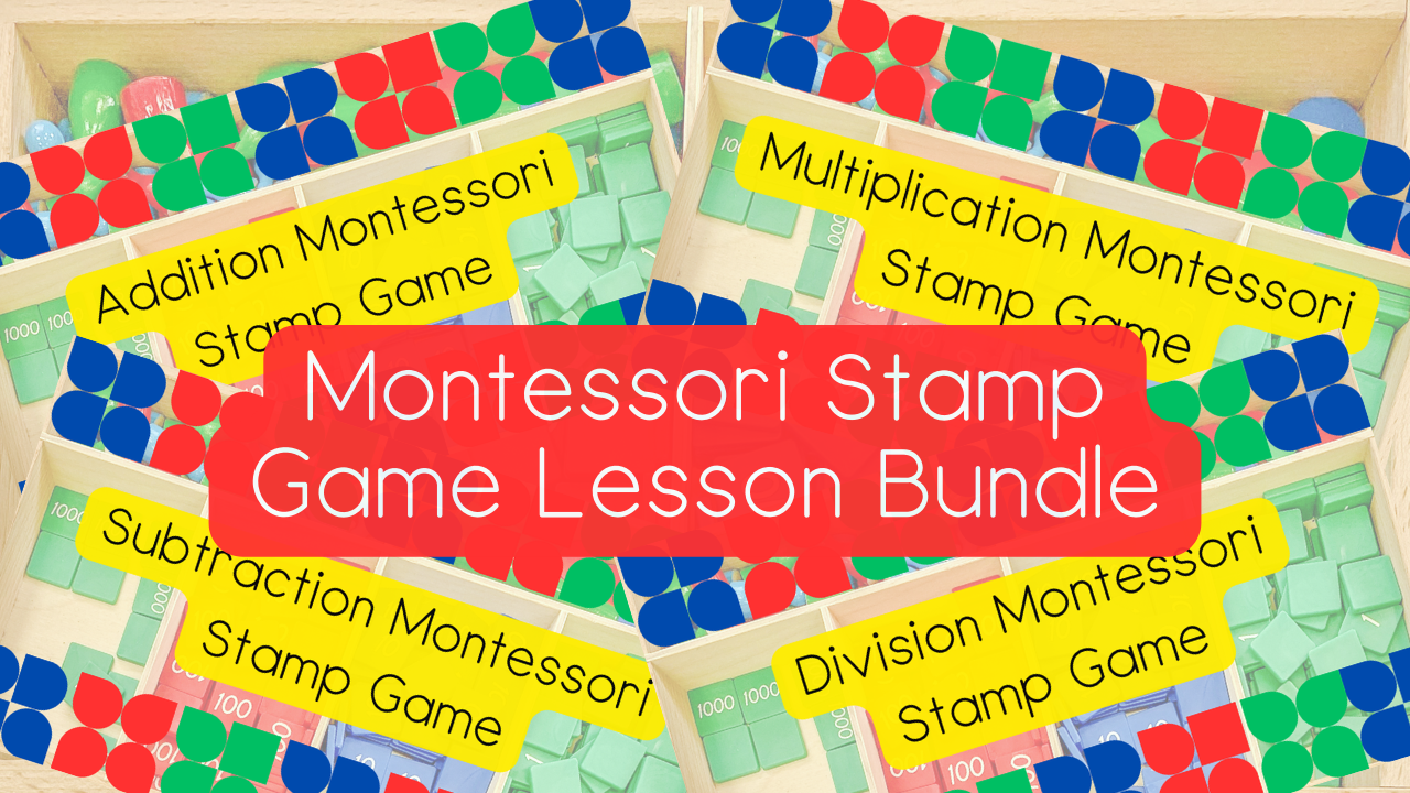 Montessori Stamp Game Lesson Bundle