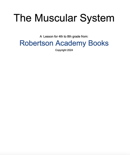 The Muscular System Lesson