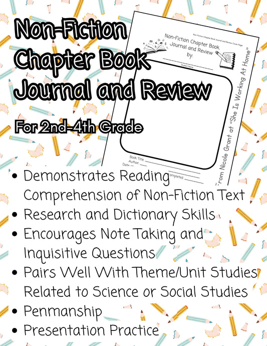 Non-Fiction Chapter Book Journal and Review