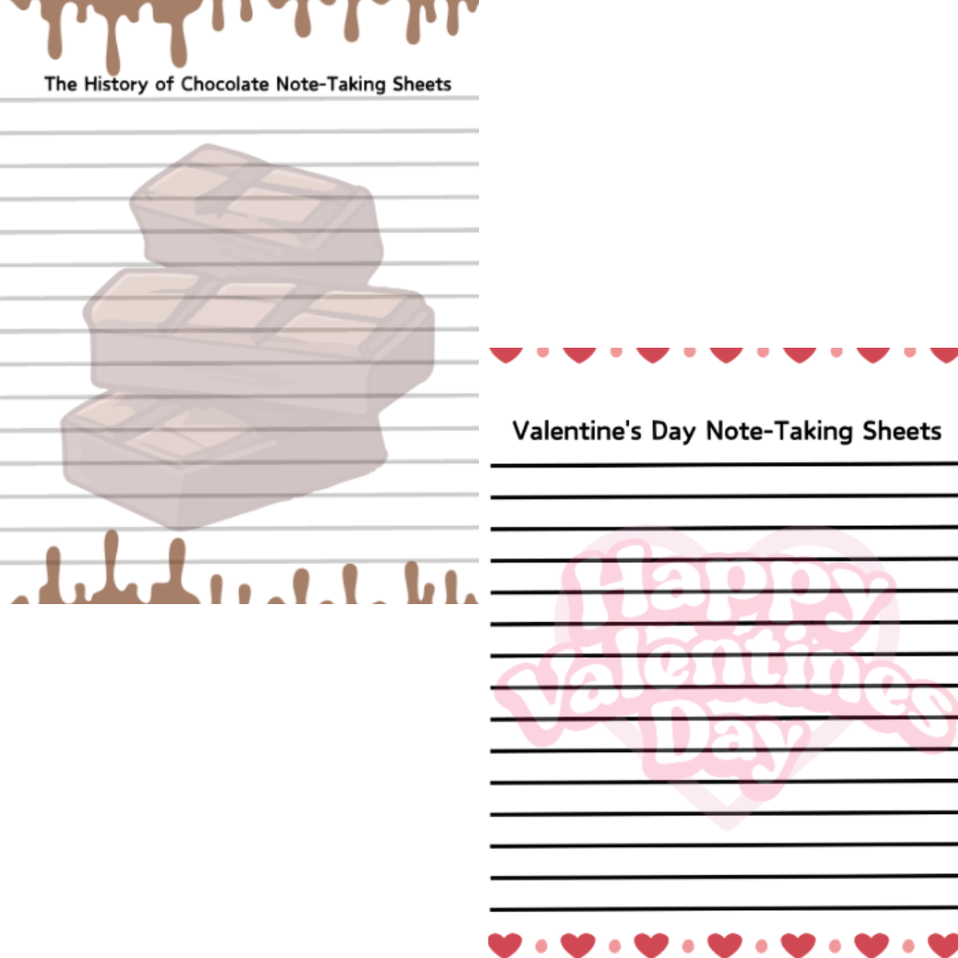 The History of Valentine's Day and Chocolate Reading Passage Bundle