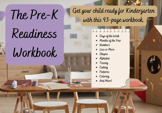 Pre-K Workbook: Getting Ready For Kindergarten!