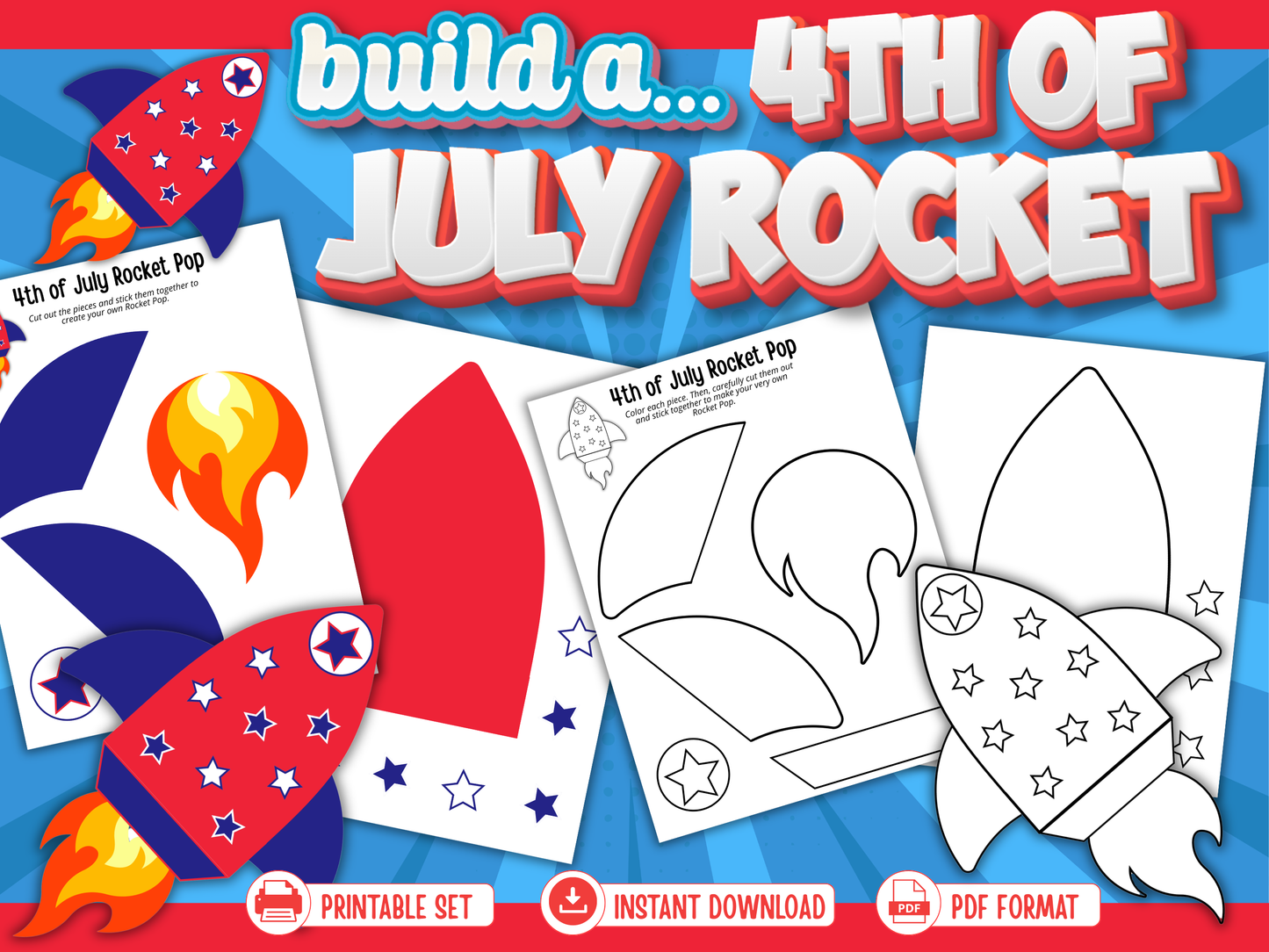 July 4th Build-A-Craft Bundle for Kids