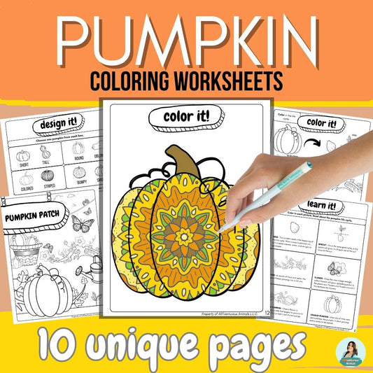 Pumpkin Life Cycle Coloring Pages and Activities for Kids Who Love Learning Science Through Art