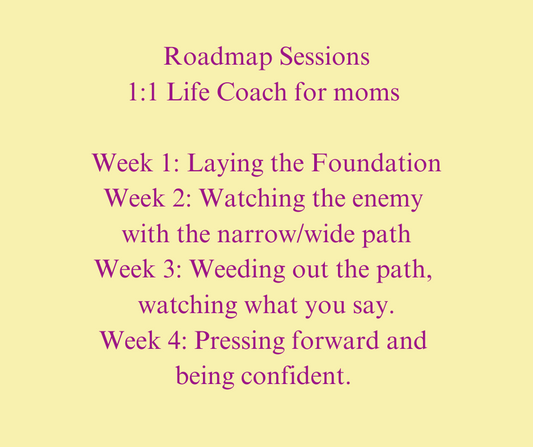 Roadmap Sessions/ 1:1 Life Coaching