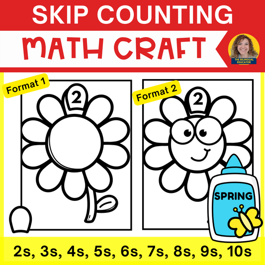 Skip Counting Math Craft for Spring