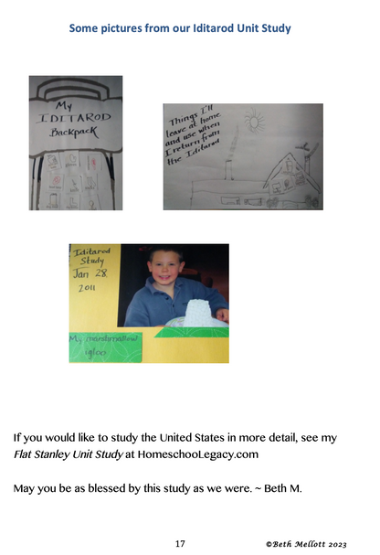 Iditarod Unit Study (17-Page Unit)
