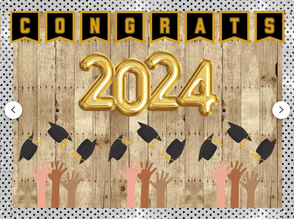 Congratulations Class of 2024 Graduation Bulletin Board Kit or Door Decoration