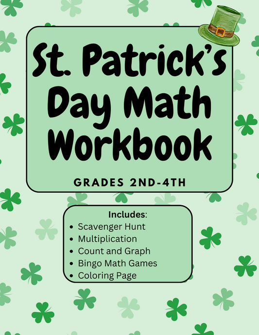 St. Patrick's Day Math Workbook