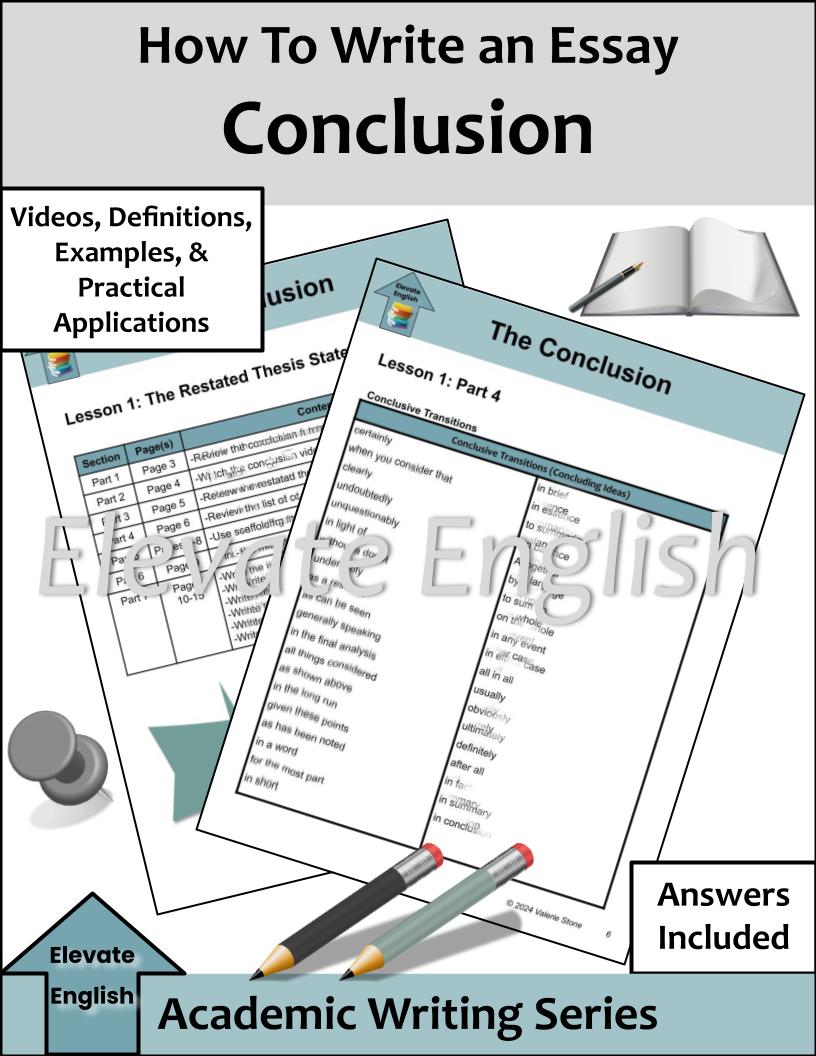 How To Write an Essay Conclusion (Self-Paced)