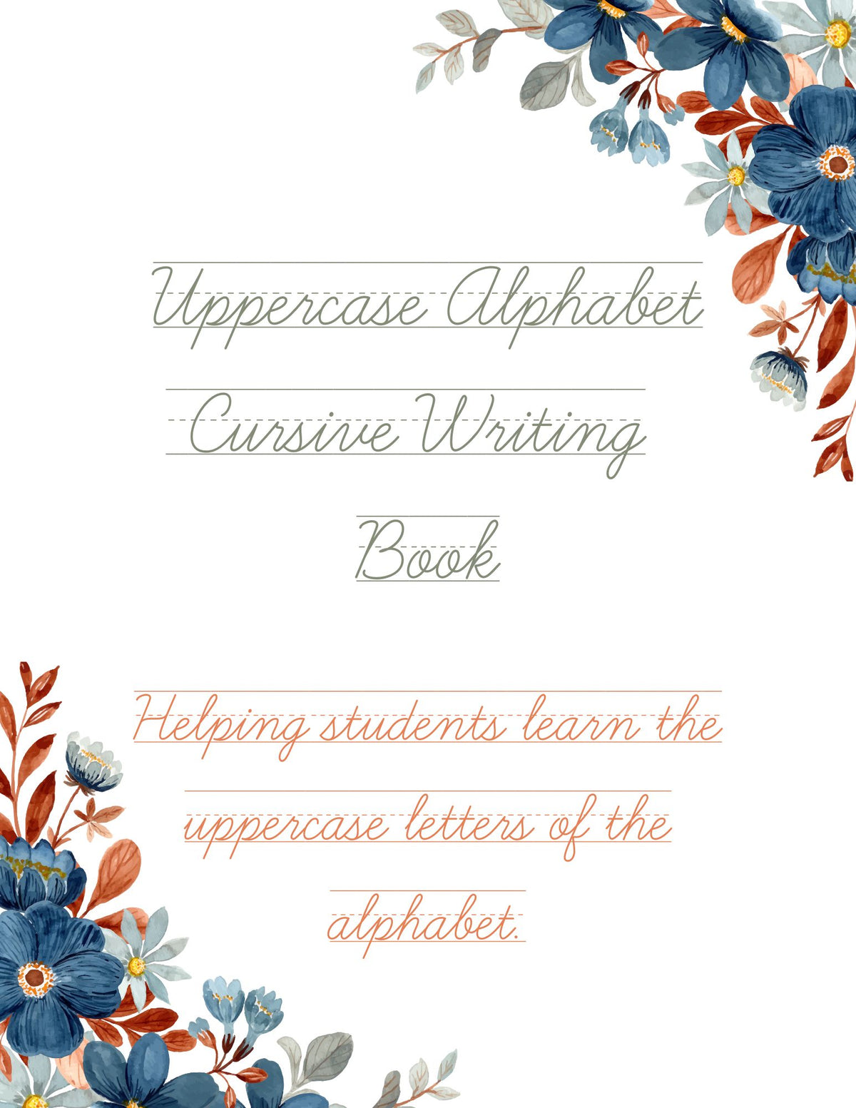 Wisdom In Cursive Uppercase Cursive Handwriting Book – Nuggets of Wisdom