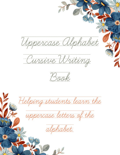 Uppercase Cursive Handwriting Book