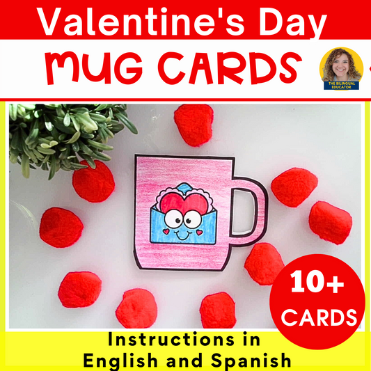 Valentine's Day Writing Craft Mug Card