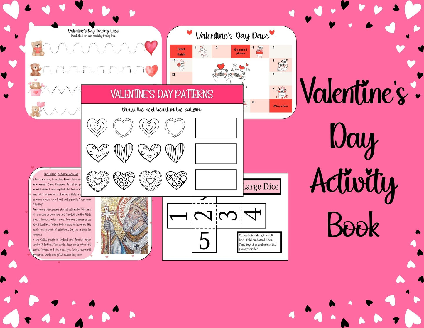 Valentine's Day Activity Family Workbook