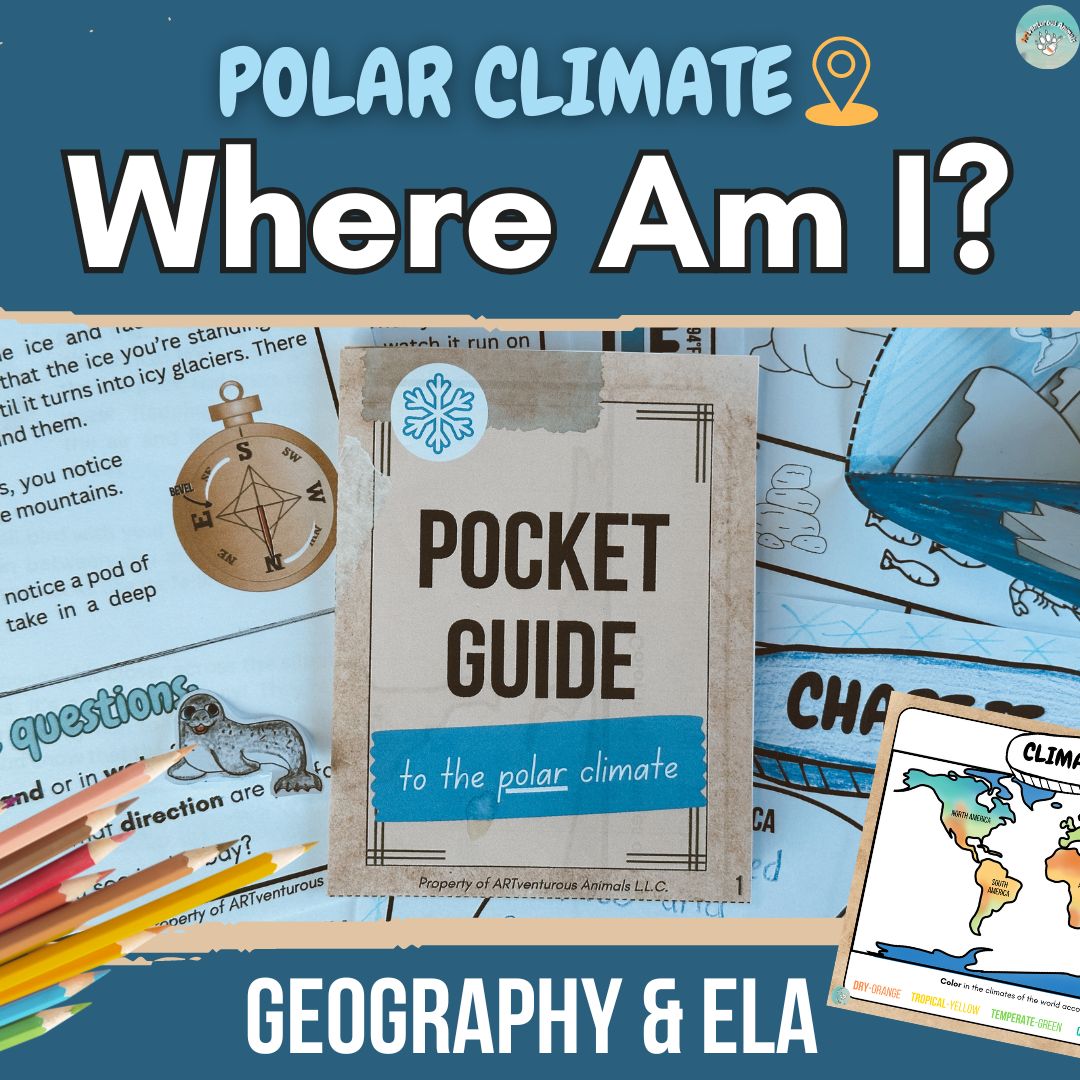 Geography Mystery: Polar Climate Zone with ELA and Art Project
