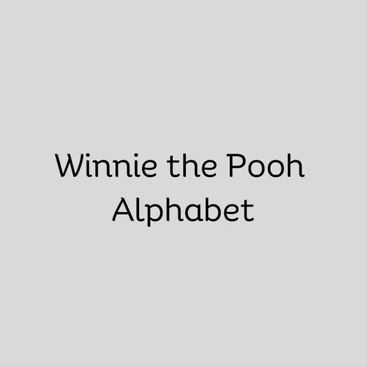 Winnie the Pooh Alphabet Flashcards- Watercolor
