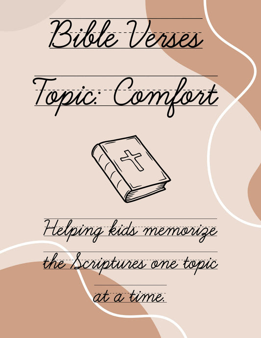 Writing Bible Verse Topics: Comfort