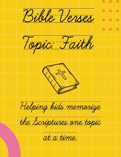 Writing Bible Verse Topics: Faith