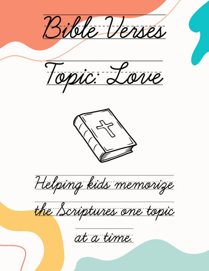 Writing Bible Verse Topics: Love
