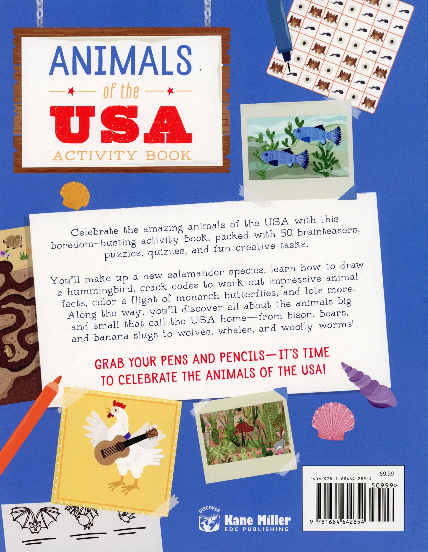 Celebrate the States: Animals of the USA Activity Book